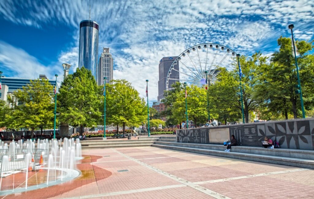 Centennial Olympic Park near downtown Atlanta family attractions