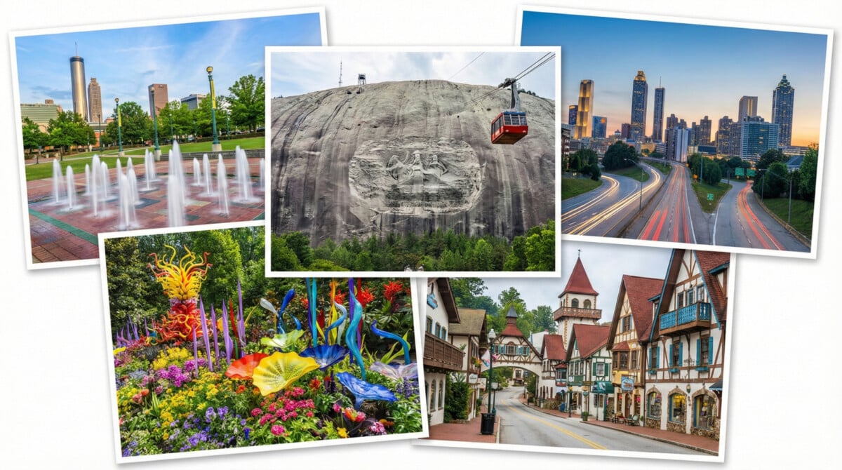 3 day Atlanta itinerary with downtown and Stone Mountain