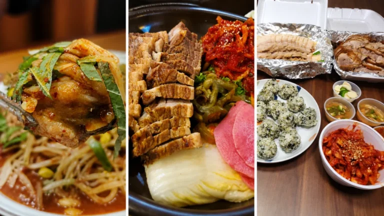 Korean restaurant dishes in Duluth, Georgia