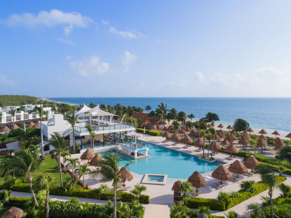 Finest Playa Mujeres family resort pool and beach