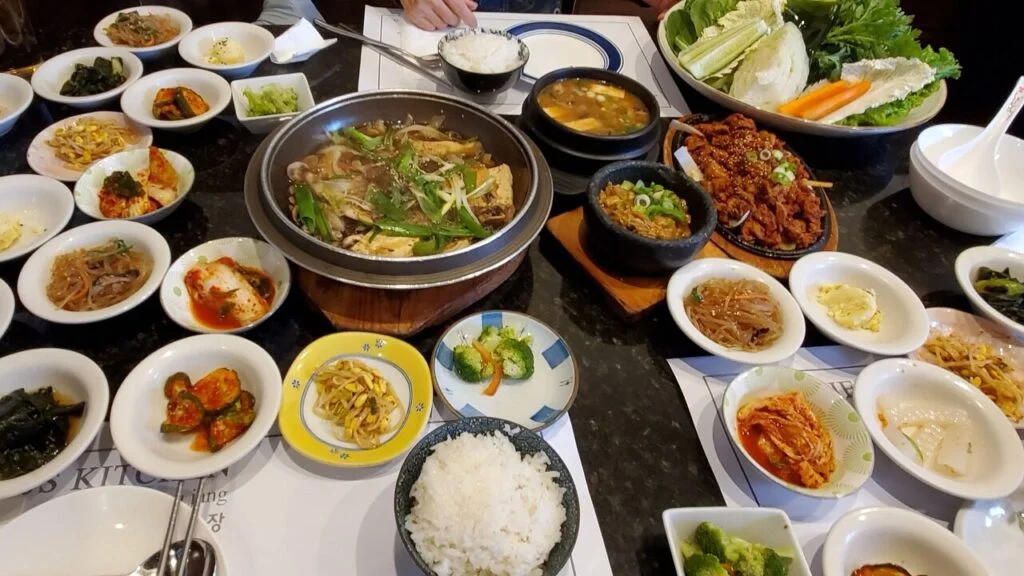 Mushroom and vegetable hot pot at Jang Su Jang Duluth