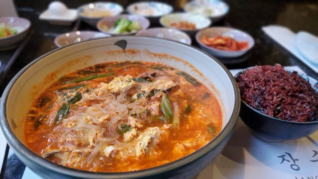 Spicy beef yukgaejang soup at Jang Su Jang Duluth