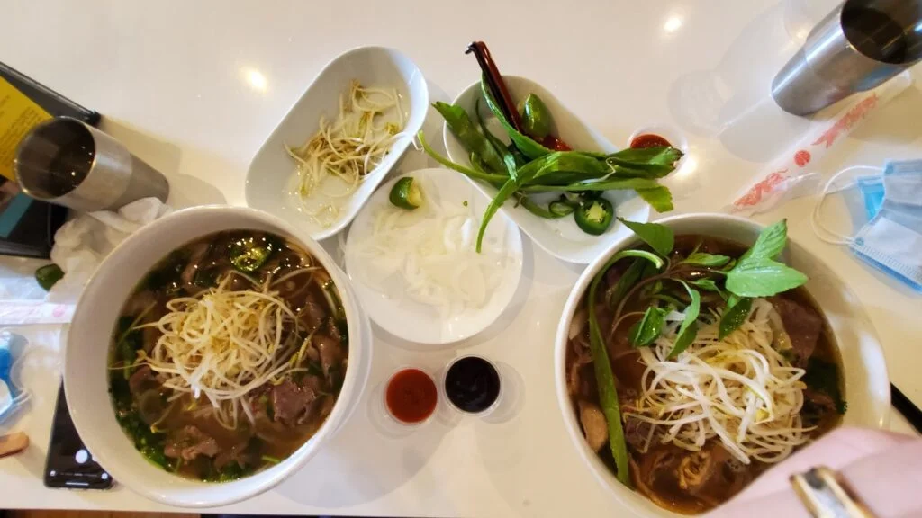 P1 combination pho and P2 filet mignon pho at Pho House Duluth
