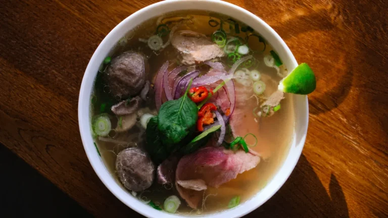 Bowl of pho at Pho House in Duluth, Georgia