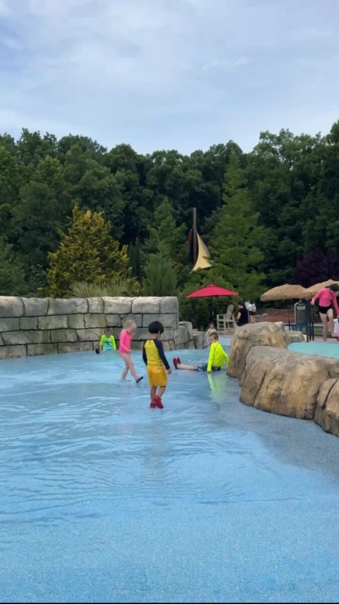 Riverbanks Zoo splash pad at Waterfall Junction in Columbia South Carolina