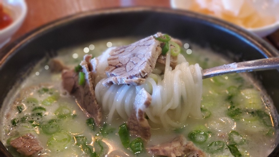 Spicy hwe naengmyun at Sambong Naengmyun Duluth