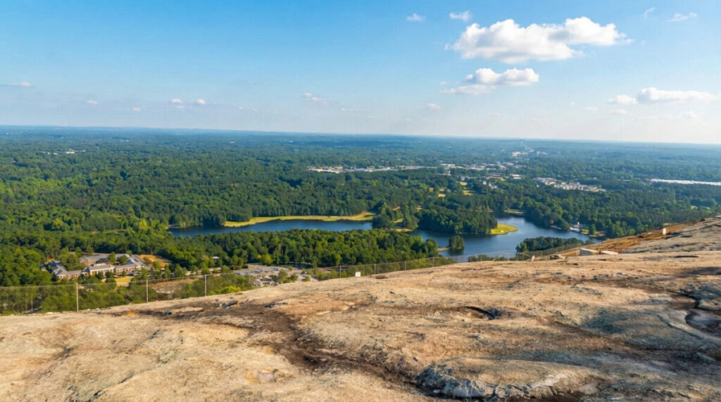 Stone Mountain summit view near Atlanta